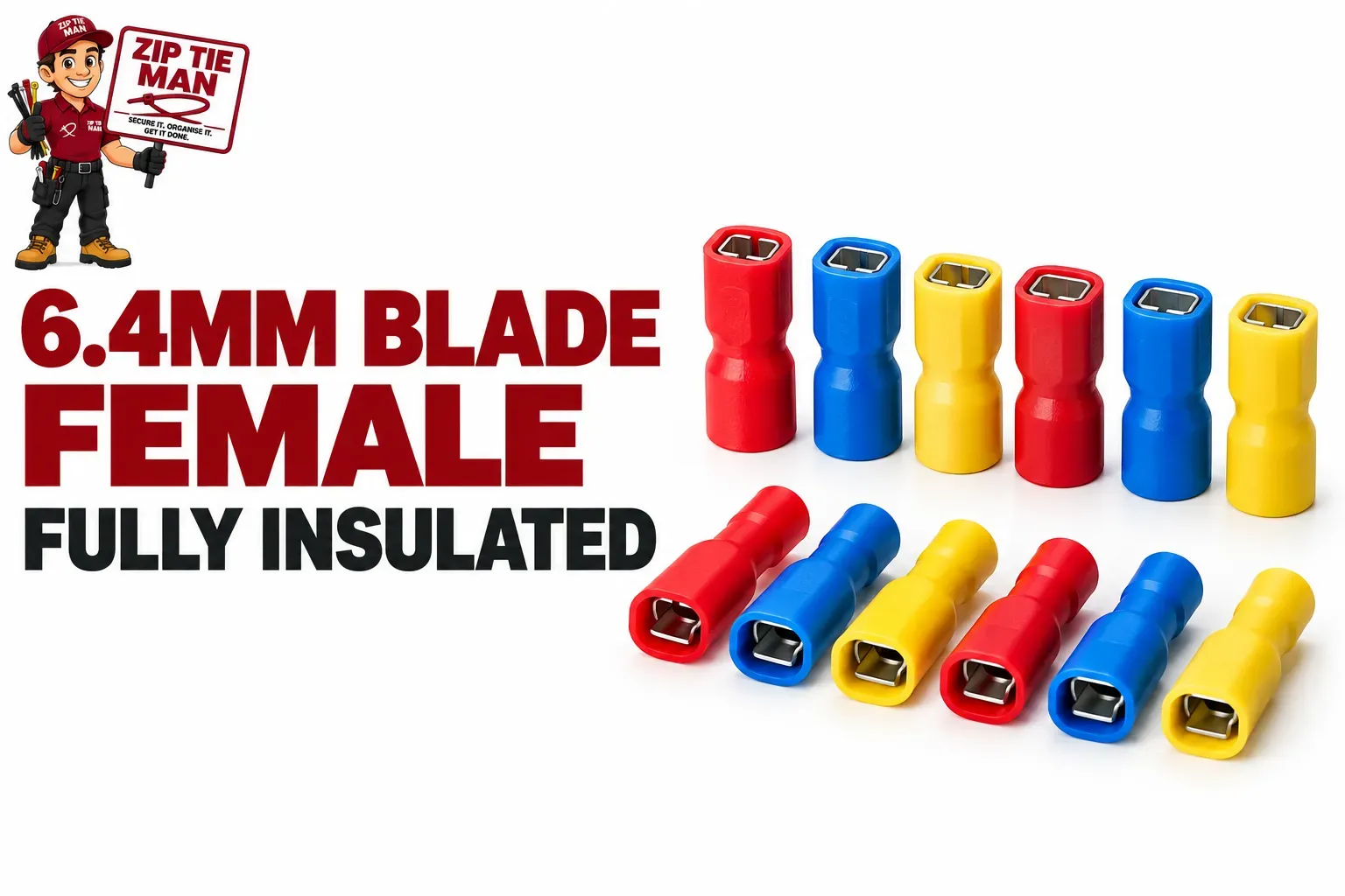 6.4MM BLADE FEMALE FULLY INSULATED